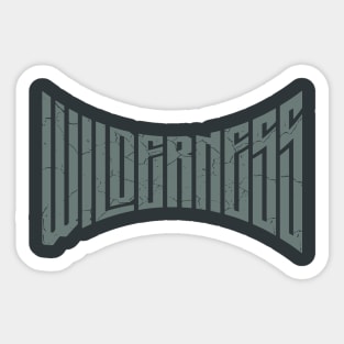 Wilderness Typography Sticker